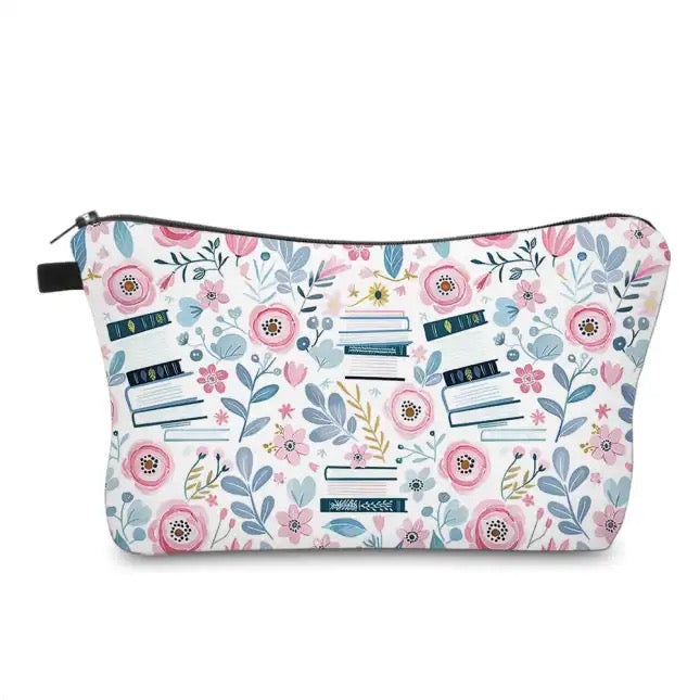 Pouch - Floral Pink Books