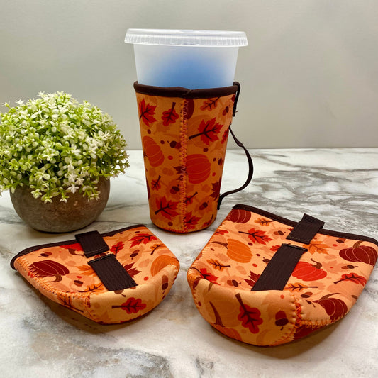 Neoprene Cup Holder Koozie Tumbler - Fall