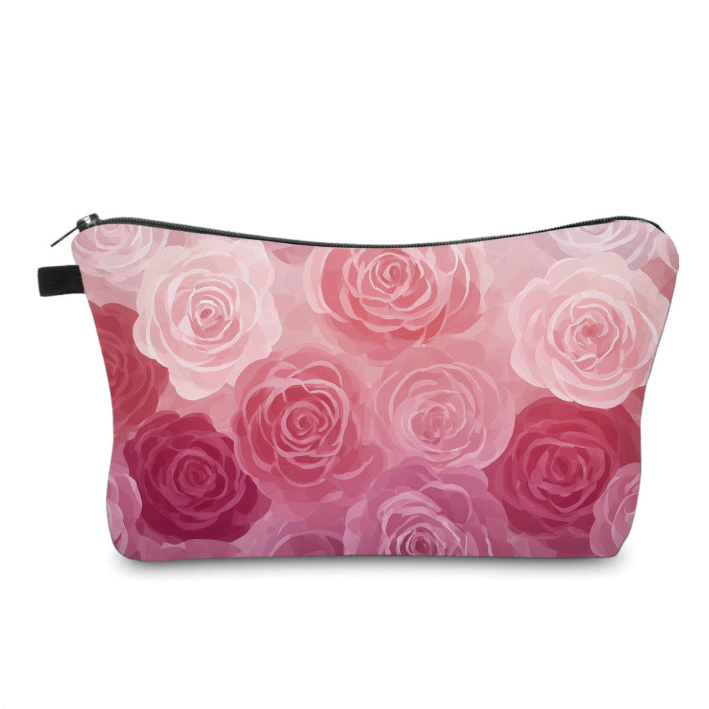 Pouch - Floral Pink Purple Ombré Roses