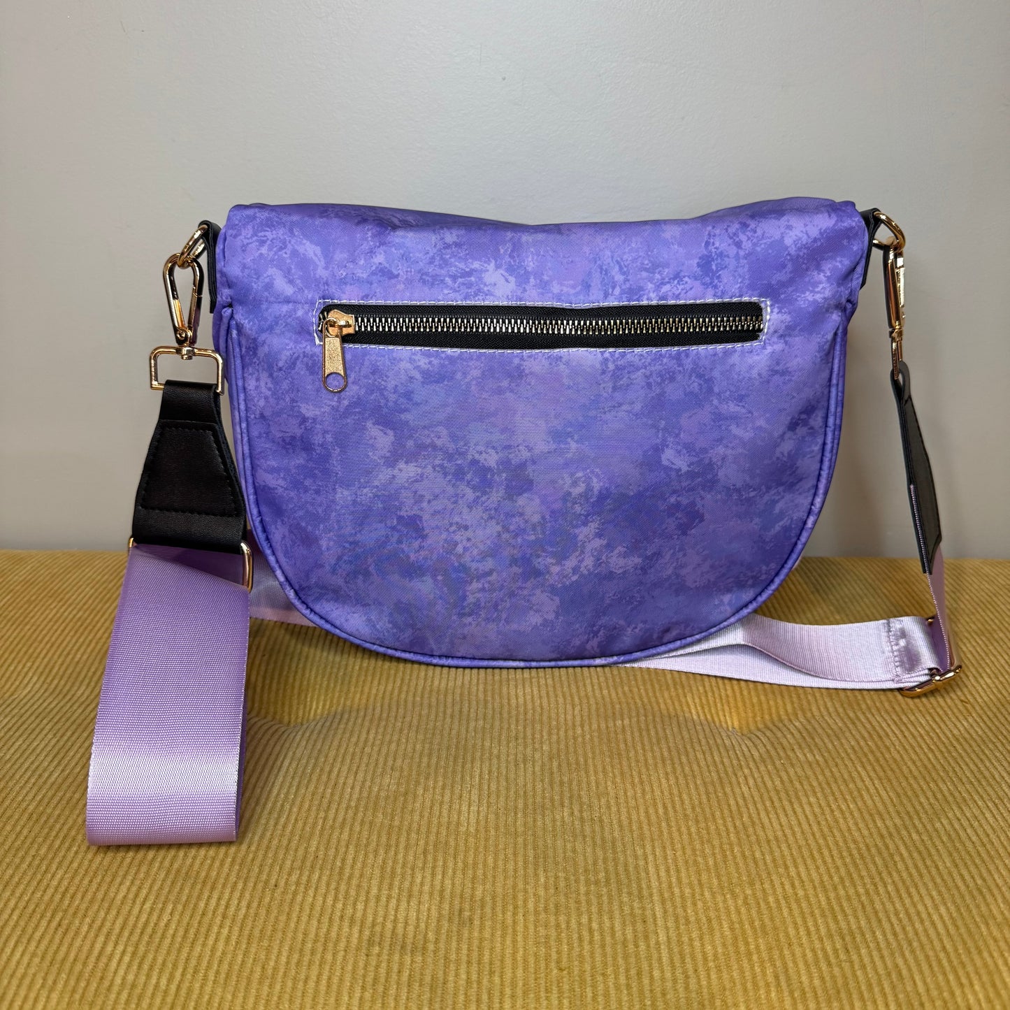 The Roni Nylon Crossbody - Purple Acid Wash