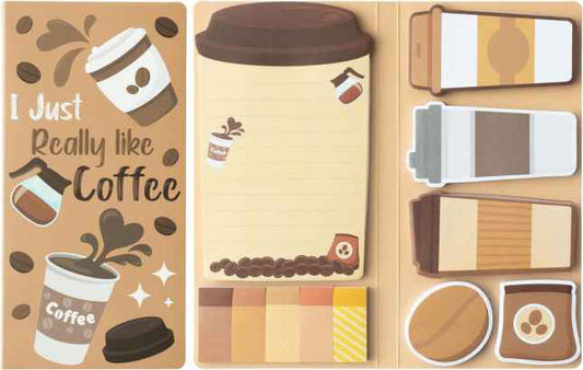 Sticky Note Booklet Set - Coffee