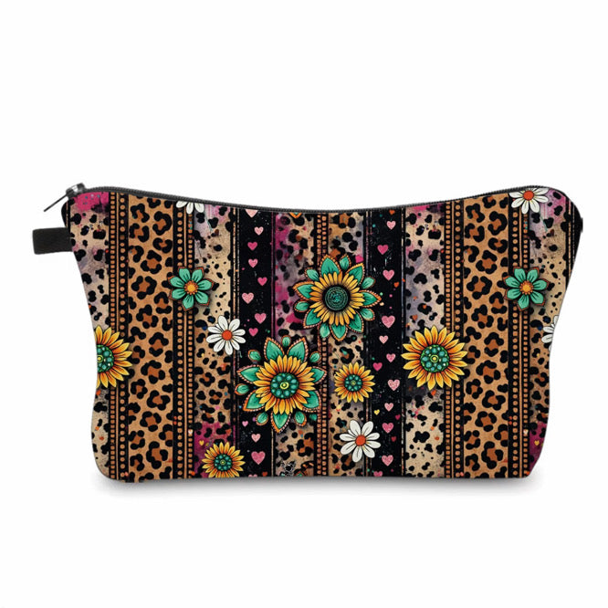 Pouch - Animal Print Stripe Floral