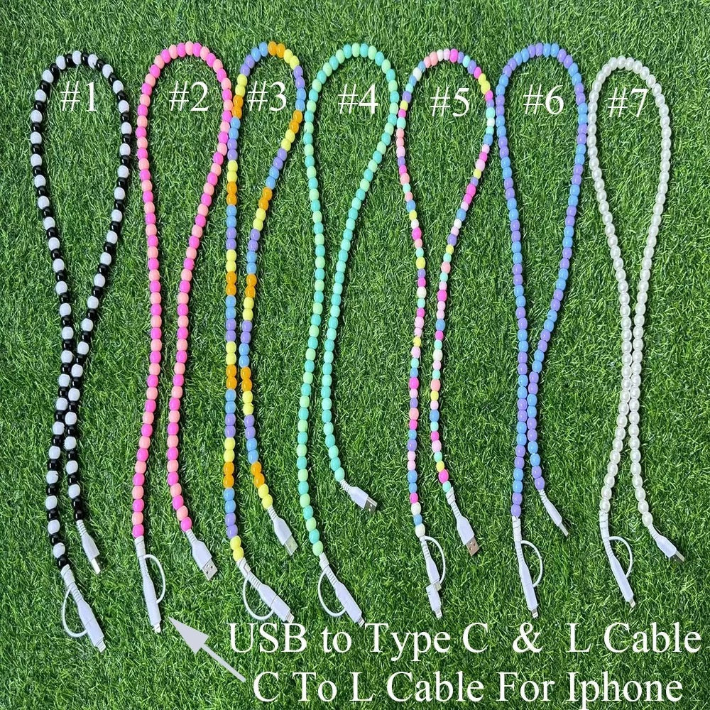 Charging Cord - Beaded - PREORDER