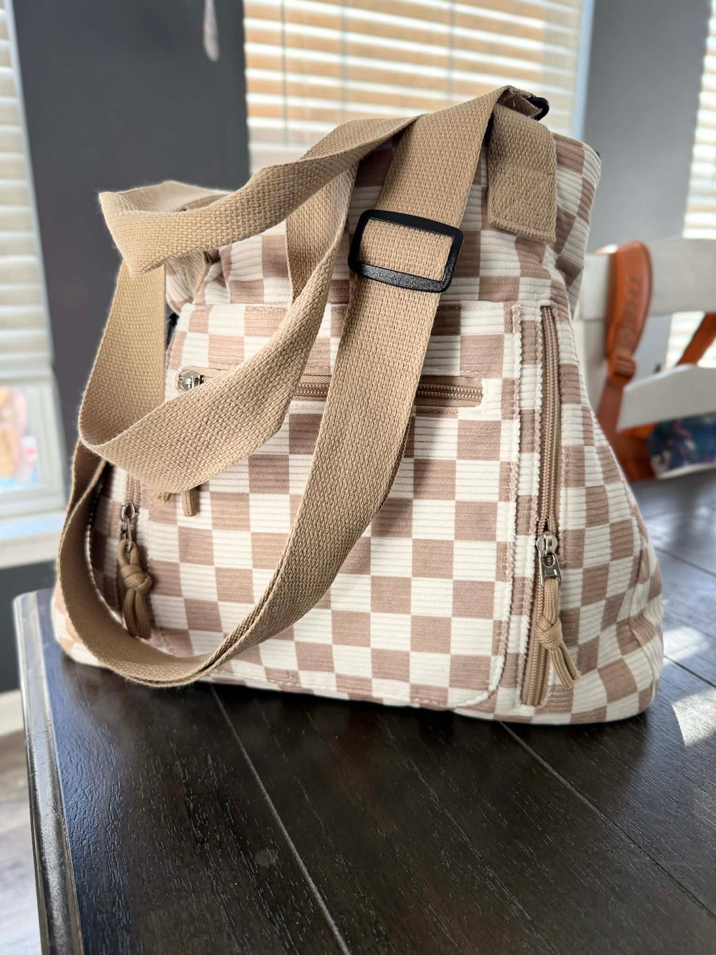Caitlin Handbag - Corduroy Checker - PREORDER 3/4-3/7