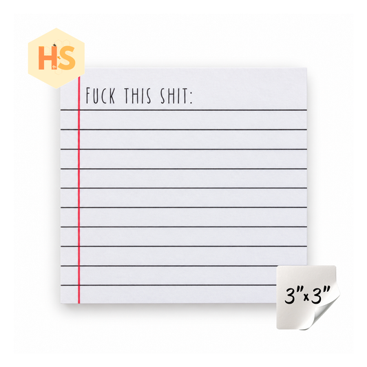 The Sticky Note Collection - Adult, Fuck This Shit