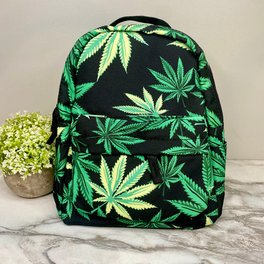 Mini Backpack - Marijuana Weed