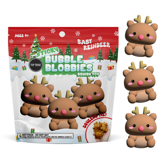 Sticky Bubble Blobbies Toy - Reindeers - PREORDER