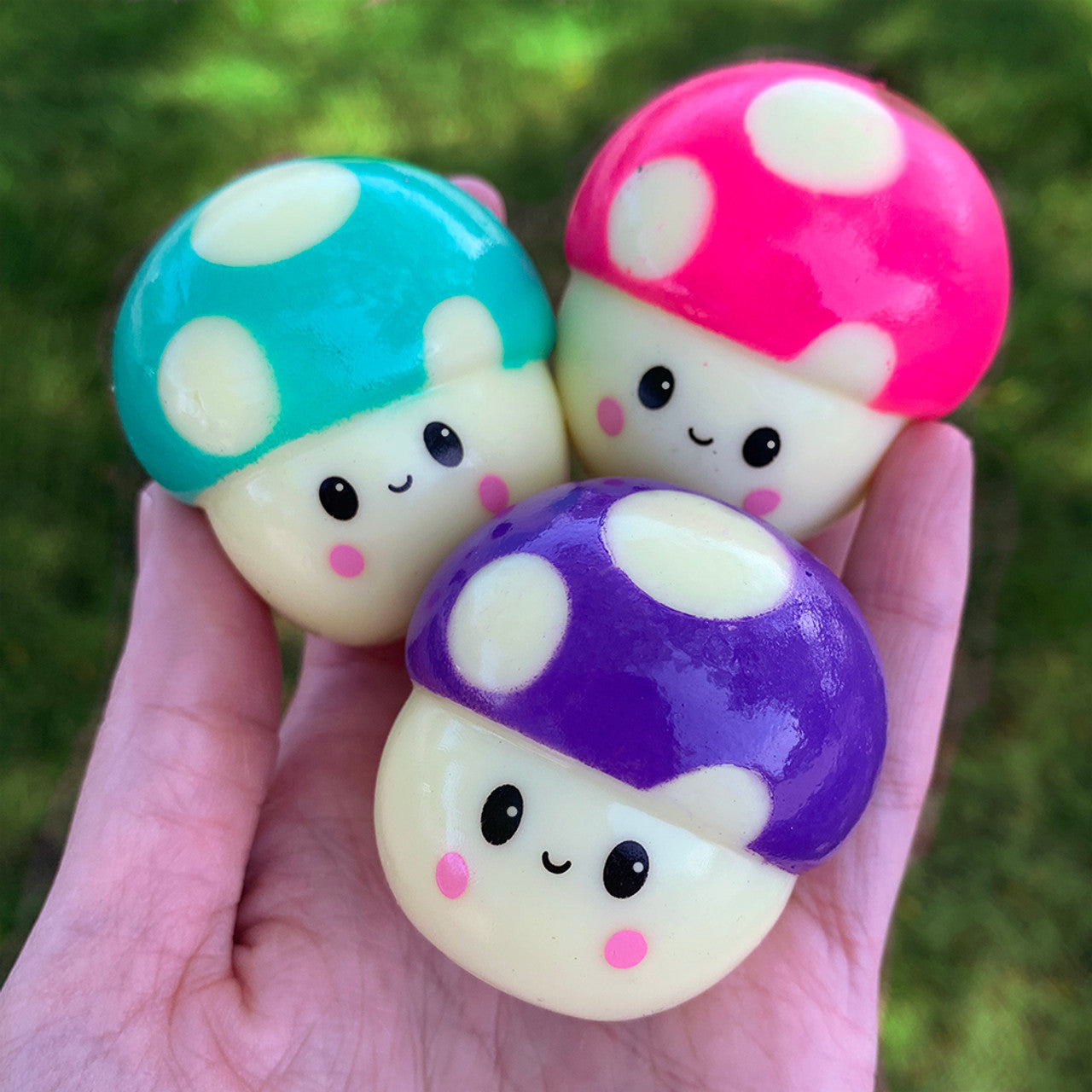 Sticky Bubble Blobbies Toy - Mushrooms