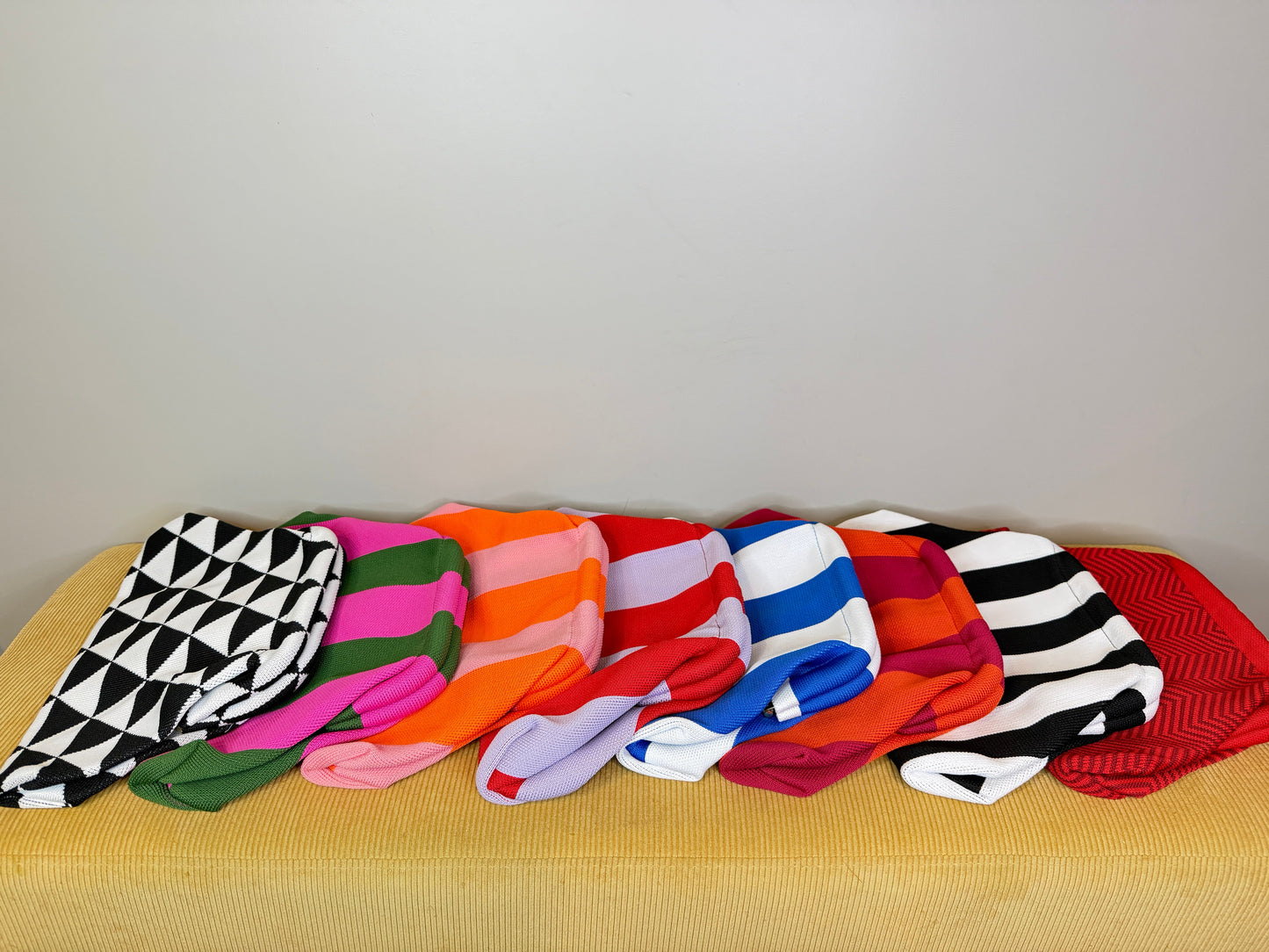 Emma Travel Clutch - Stripes + Chevron