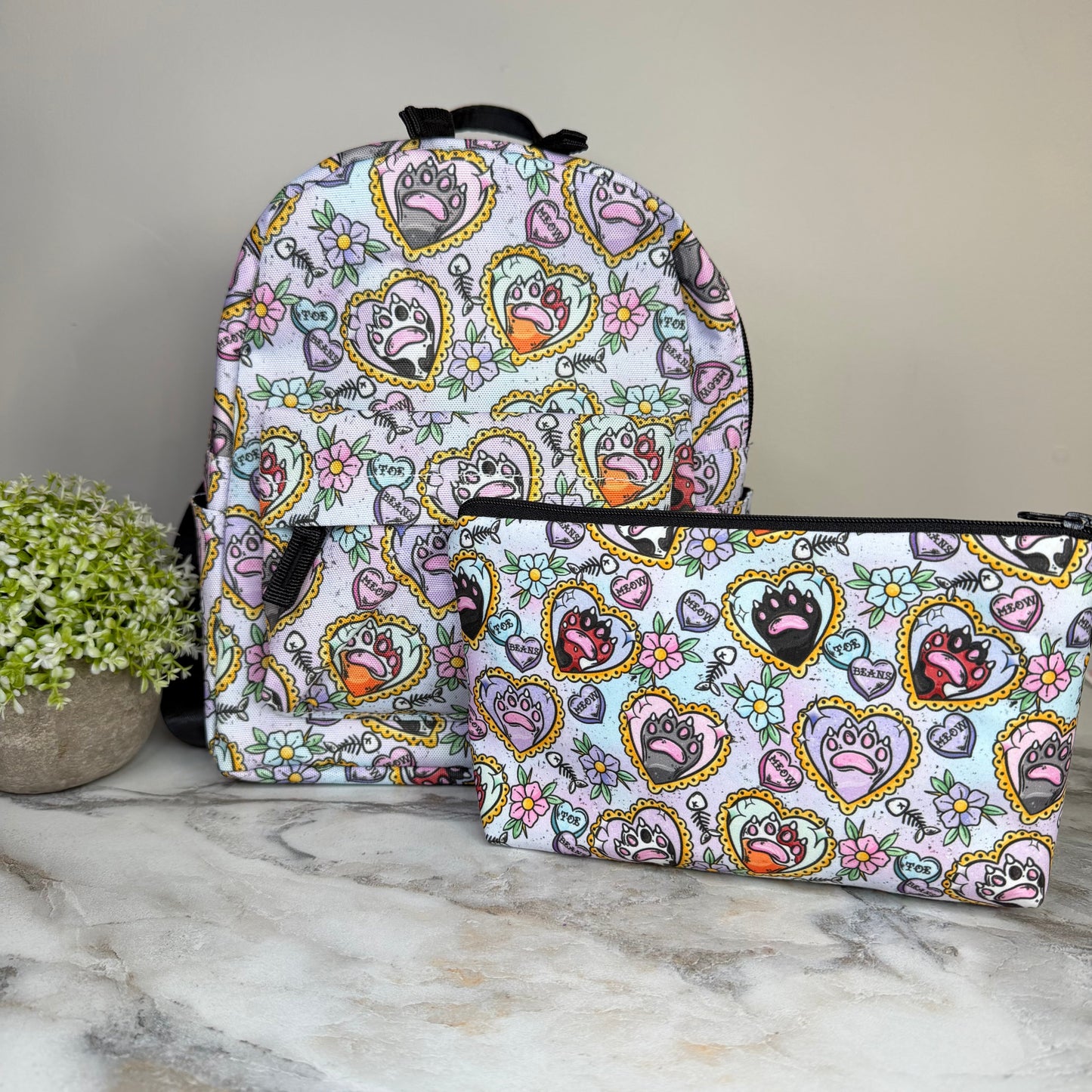 Bundled Set - Cat Paw Meow on Pastel