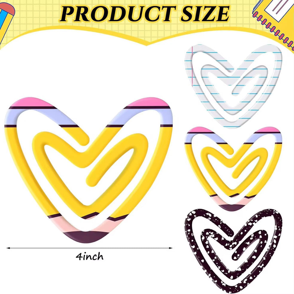 Jumbo Paperclip - Heart Composition Notebook - PREORDER