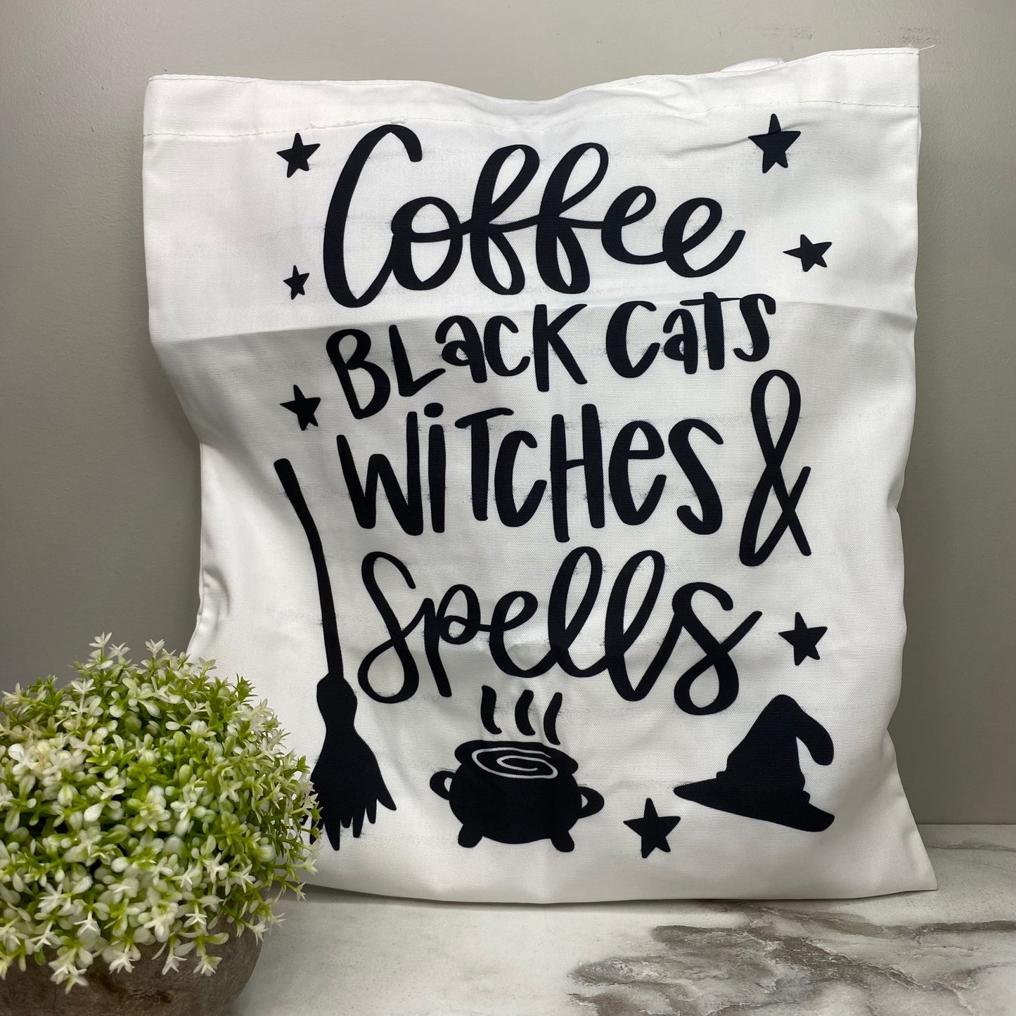 Tote Bag - Halloween - Coffee Black Cat