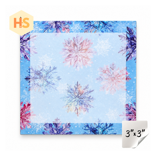 The Sticky Note Collection - Christmas Snowflake on Blue