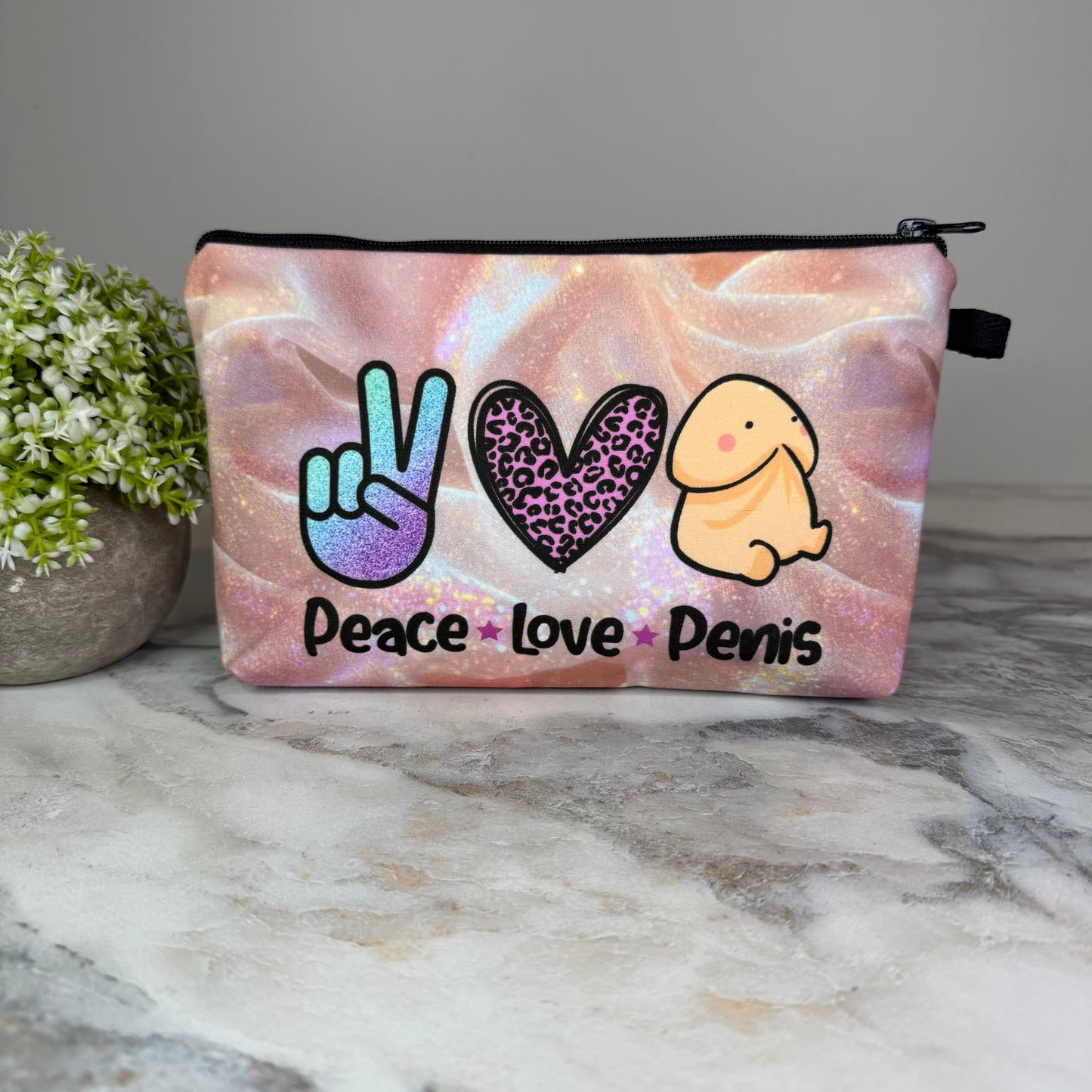 Pouch - Adult, Peace Love Penis