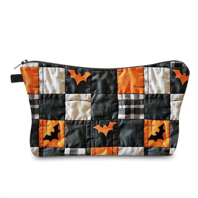 Pouch - Halloween - Quilted Bats