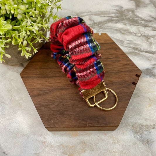 Scrunchie Bracelet Keychain - Sweater Holiday Christmas - #3