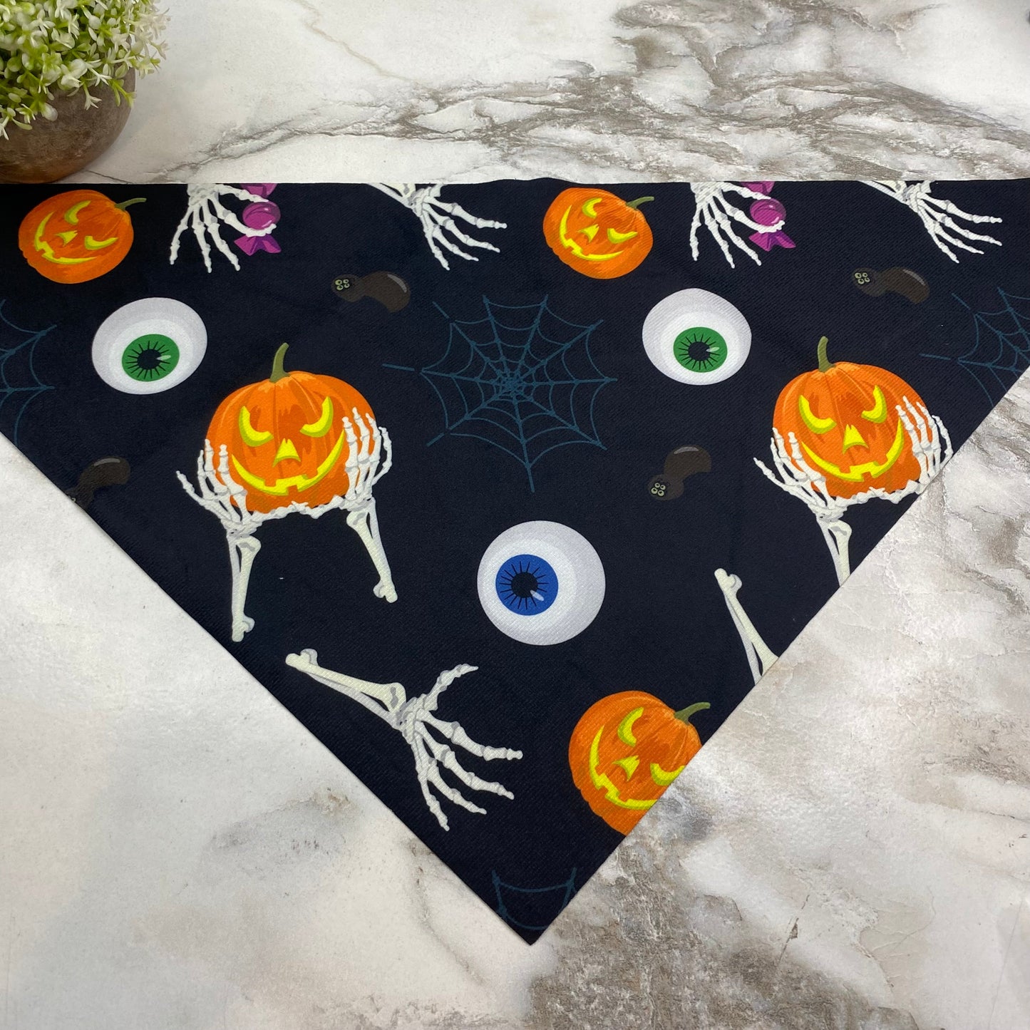 Dog Bandana - Halloween - Skeleton Eyes