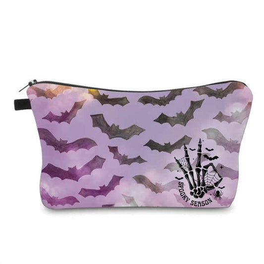 Pouch - Halloween - Purple Bats