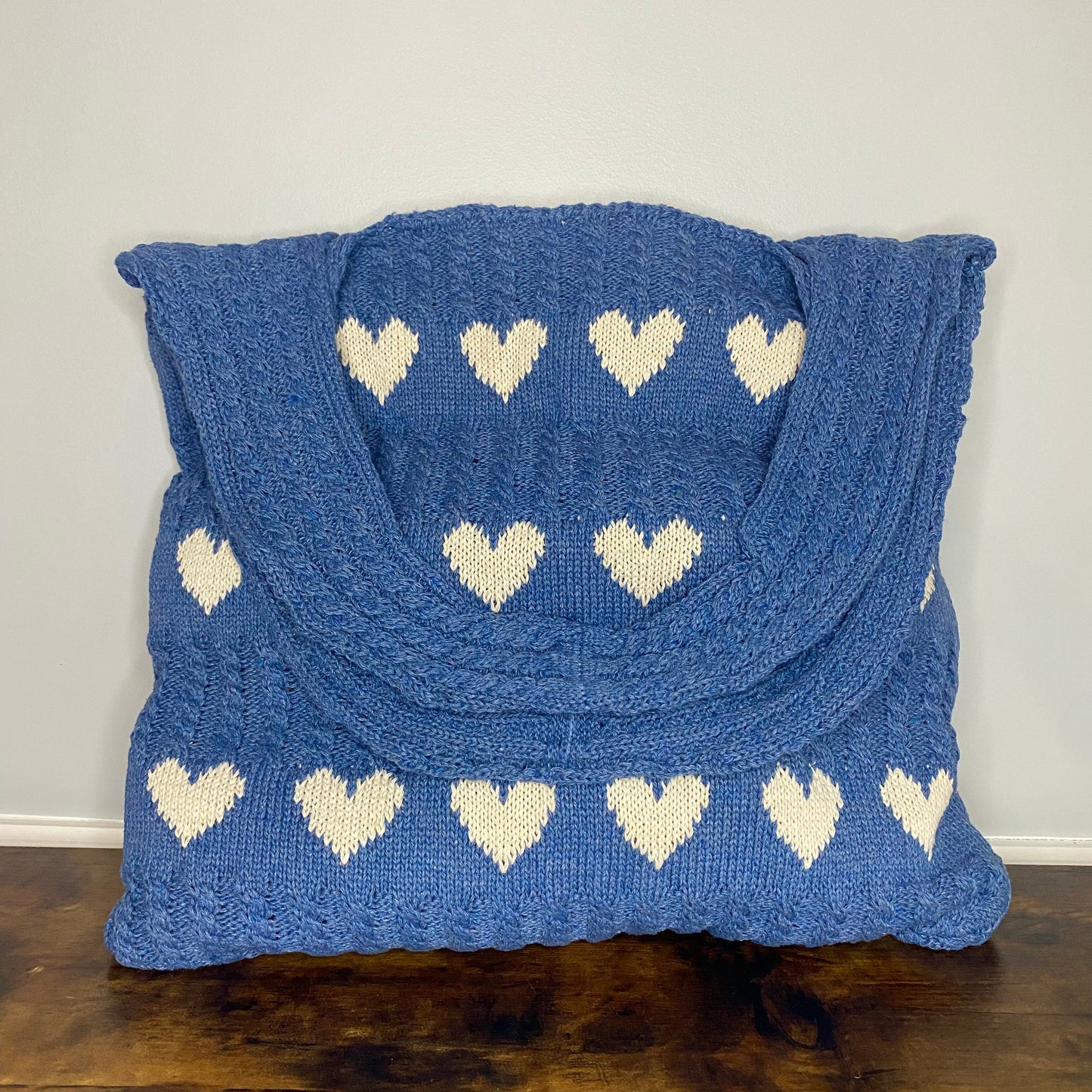 Heart Tote Bag - Knit Sweater