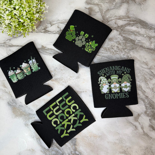 Neoprene Cup Holder Can Koozie Tumbler - St. Patrick’s Day