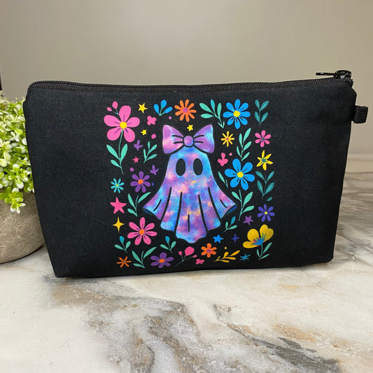 Pouch - Ghost Tie Dye Floral