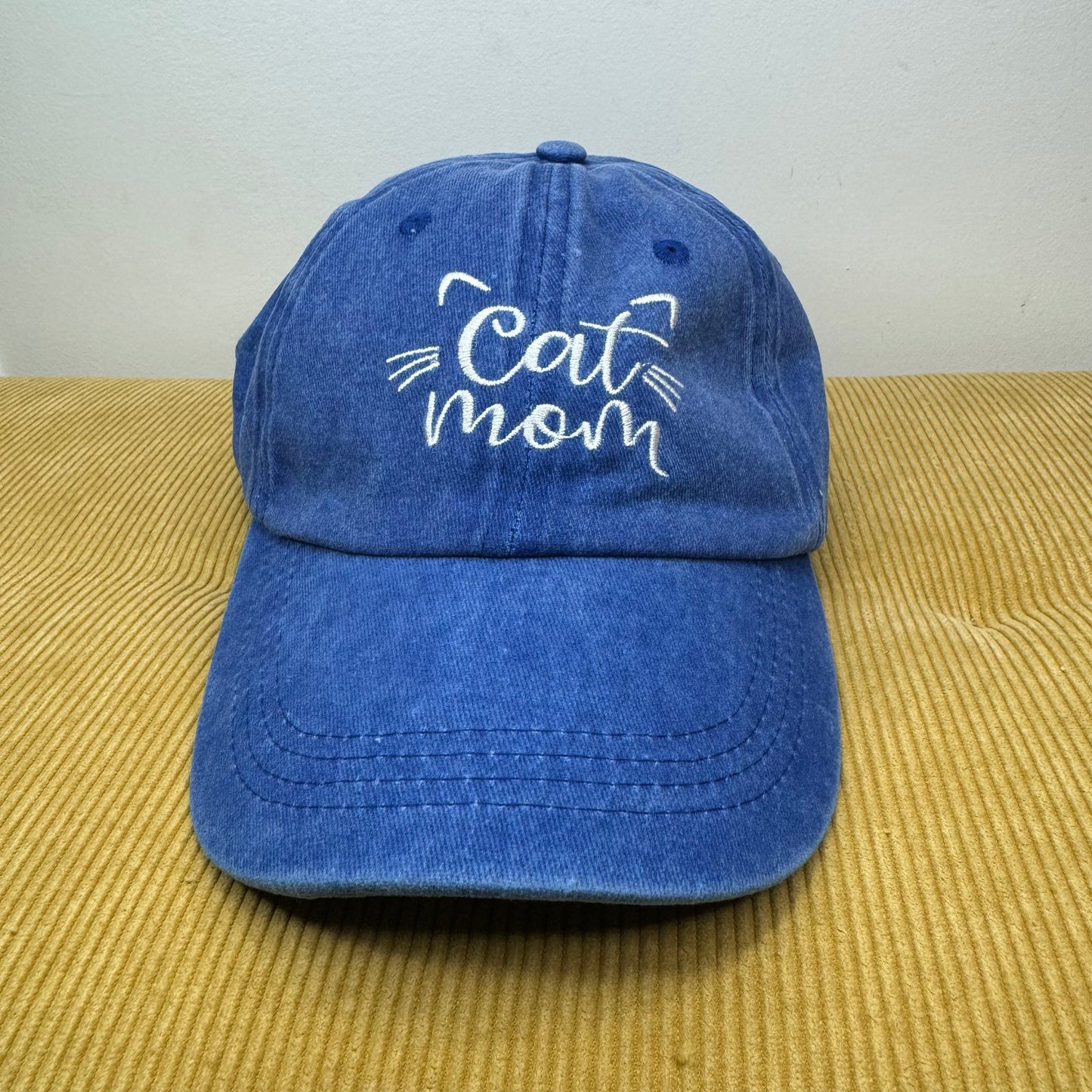 Hat - Cat Mom - Blue