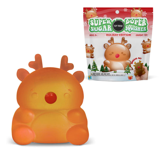 Super Duper Sugar Squisher Toy - Reindeer - PREORDER