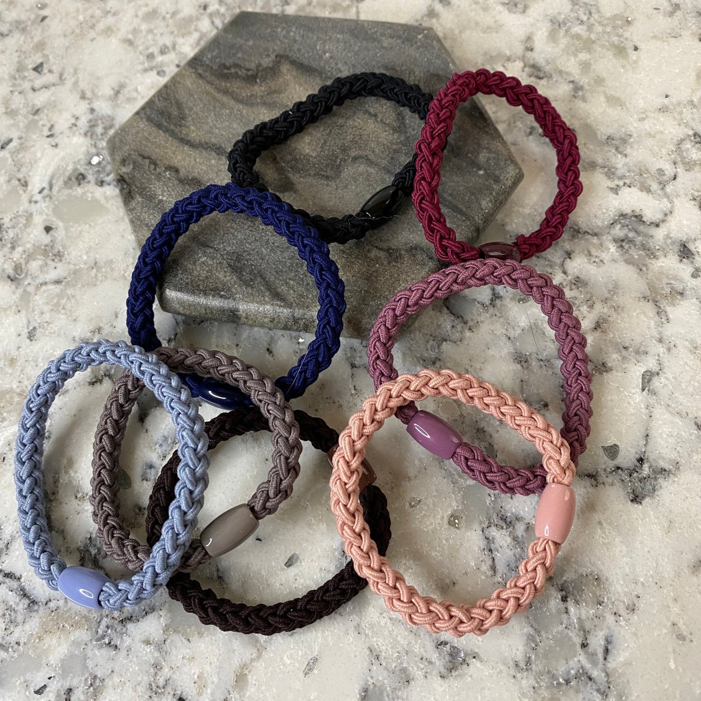 Hair Ties - Twist with Bead