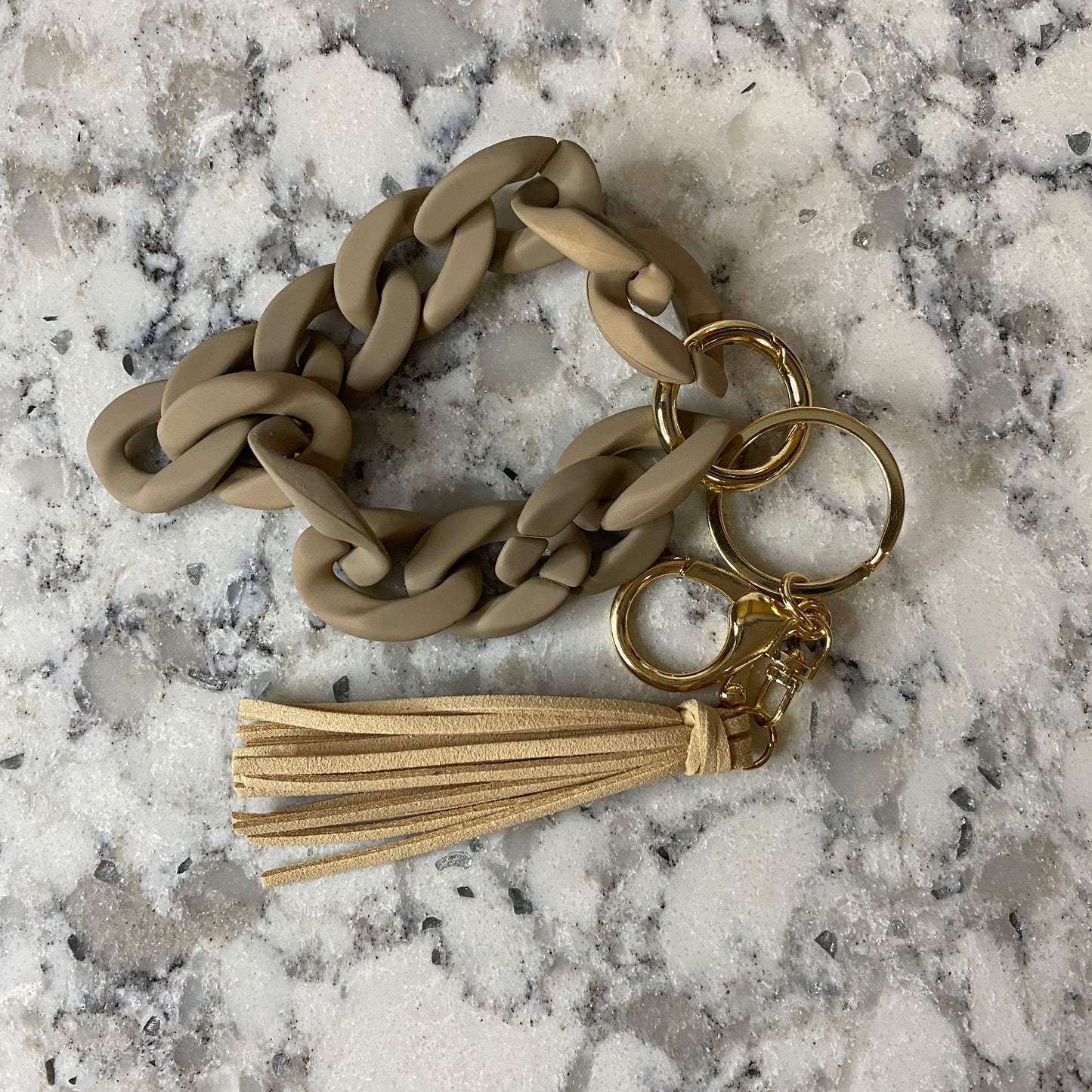 Keychain - Link Bracelet with Tassel