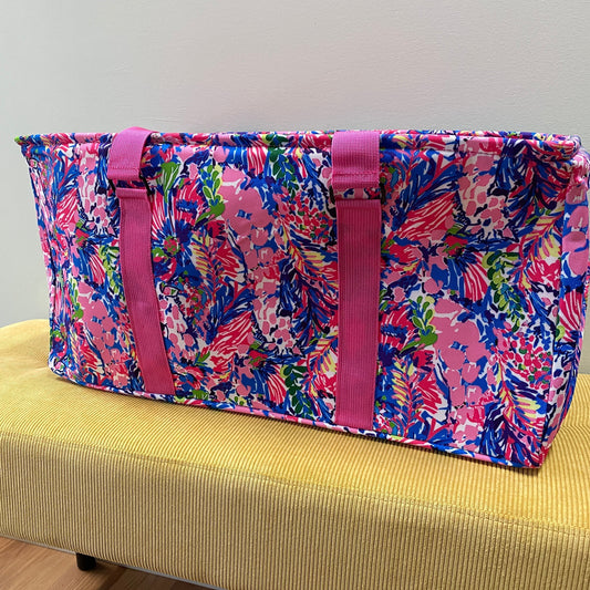 Rectangle Utility Tote - Abstract Giraffe